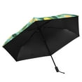 thumbnail image 5 of Lemon Plumeria Leaf Compact Sun Umbrella Windproof Travel Umbrellas for Rain Strong Portable UV Protection, 5 of 8