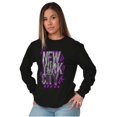thumbnail image 4 of New York City Skyscraper Graffiti Long Sleeve TShirt Men Women Brisco Brands S, 4 of 5