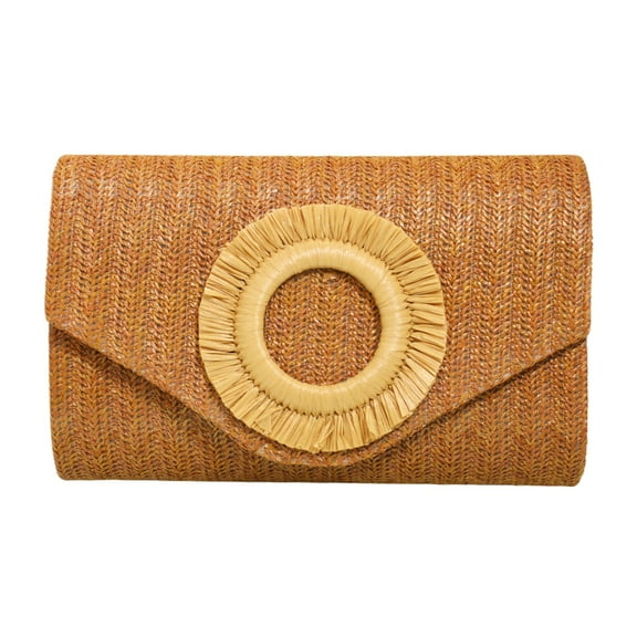 Straws Clutch Purses Raffia Beach Bag Woven Handbag Shoulder Crossbody Purse Woven Purse Vacation Handbags