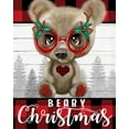 thumbnail image 2 of Sheena Pike Art 26x32 White Modern Wood Framed Museum Art Print Titled - Beary Christmas, 2 of 4