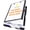 Black, variant on SAYEEC A4 Clipboard with Storage & Pen Holder, Heavy Duty Plastic Nursing Document Organizer For Office Home, Black