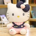 thumbnail image 1 of Sanrio-muñeco de peluche de Hello Kitty para niña, juguete de felpa corta, Falda vaquera KT, gato, almohada, algodón PP, Súper suave, regalos de cumpleaños, 1 of 4
