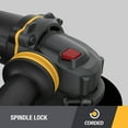 thumbnail image 5 of Caterpillar Cat® DX361U 5" Sliding Switch Corded Angle Grinder, 5 of 7