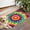 Rainbow Tie Dye, variant on Blue Purple Tie Dye Pattern Door Rugs,Washable Non Slip Door Mats Indoor,Decorative Door Mats,Entry Mat Indoor for Entrance,Bedroom,Kitchen,Bathroom,17"x30"