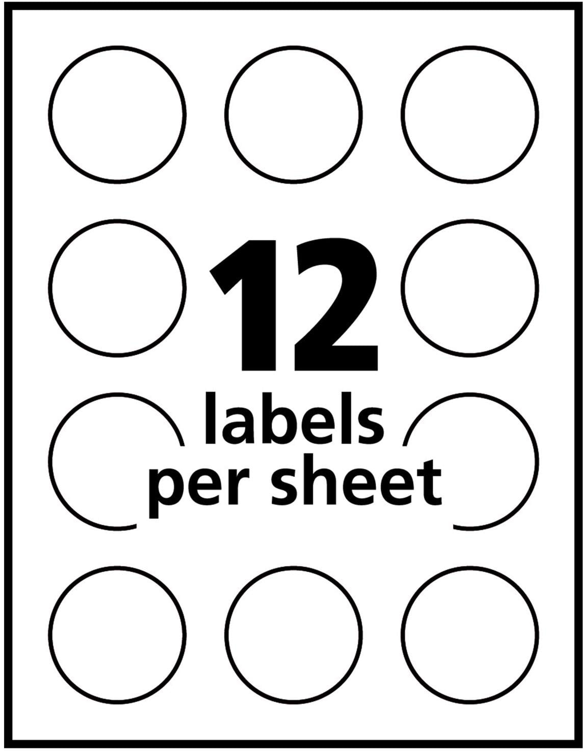 Avery Round Labels 2 5 Inch Template