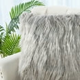 thumbnail image 6 of Home Soft Things Mongolian Faux-fur Pillow Covers Luxury Fluffy Throw Pillow Case Decorative Fuzzy Cushion Cover, No Pillow Insert, Set of 2 - Grey - 26" x 26" EURO, 6 of 6