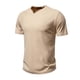 thumbnail image 1 of pstuiky camisetas de hombre, Camiseta básica de manga corta con cuello vuelto para hombre, color liso y musculoso camisetas de hombre xxl, 1 of 8