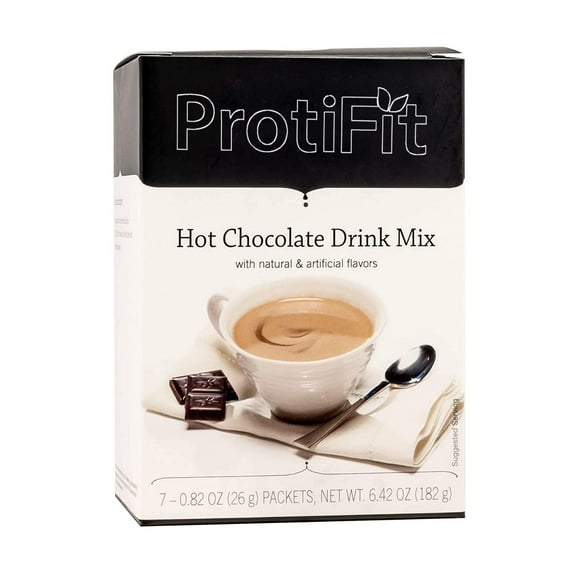 Proti Fit High Protein Hot Chocolate Drink Mix, 15g Protein, 7 Servings