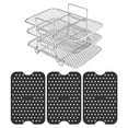 thumbnail image 1 of Air Fryer Rack 304 Stainless Steel Multi-Layer Dehydrator Rack Toast Rack Air Fryer Accessories for Air Fryer Oven Roasting Kitchen, 1 of 9