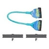 Coolmax Scorpio - Floppy cable - 34 pin IDC (F) to 34 pin IDC (F) - 1 ft - round - translucent blue (pack of 10)