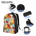 thumbnail image 5 of Haiem Fall Maple Leaves Backpack - Stylish and Durable 15-inch Laptop Backpack with Waterproof Oxford Fabric, 5 of 8