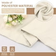 thumbnail image 5 of Dznils Rod Pocket Solid Blackout Kitchen Curtain Valance, Ivory, 52"W x 18"L, 4 Panel, 5 of 11