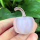thumbnail image 5 of Decoración de cristal de calabaza mini | Amatista Ágata Escultura de Vidrio Rojo Rosa Verde Púrpura Blanco Gris Amarillo | Ornamento de piedra preciosa pulida a mano | Centro de mesa de Halloween, 5 of 6