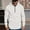 White, variant on KeShDi Mens Fleece Jacket Men Solid-Color Pocket Hooded Drawstring Half-Zipper Top Pullover Sports Jacket Hooded Sweatshirts Gray XL