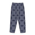 thumbnail image 5 of Daiia Geometry Flower Women's Sleep Pant with Pockets and Drawstring,Pajama Pants-Small, 5 of 9