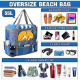 thumbnail image 2 of Bolsa de playa Bluemesh, bolsa de playa grande, bolsa de natación, bolsa de malla plegable para su viaje familiar a la playa, 2 of 5