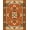 Orange, Pattern 3, variant on ODIKA 8'x10' Washable Area Rug Orange Rust Geometric Medallion Intricate Motif with Floral Accents for Living Room, Under Sectional, Family , Durable, Non-Slip