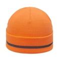 thumbnail image 2 of ZNQHFRE Unisex Dual‑Layer Knitted Beanie Hat With Reflective Strip, Warm Winter Skull Cap For Men Women Daily Casual Wear, 2 of 3