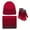Red, variant on SUSUSU Cold Weather Knit Set, Warmer Scarf Touchscreen Gloves, Unisex Winter Hat