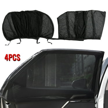 XUKEY 4x Car Side Window Sun Shade Mesh Cover UV Protection Net Curtain Universal