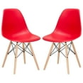 thumbnail image 2 of Poly &amp; Bark Vortex Side Chair with Natural Legs - Set of 2, 2 of 2