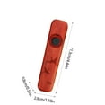 thumbnail image 2 of Childrens Kazoo Flute Wooden Musical Instrument With Replacement Membranes And Pry Bar For Beginners In Wine Color 4.3X1.2X0.4 Inches Uniform Width Design A, 2 of 6