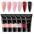 thumbnail image 1 of LILYCUTE 6botellas Juego De Gel De Extensión De Uñas Rosa Blanco Claro Rápido UV LED Kit 10ml Gao Jinjia unisex, 1 of 2