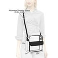 thumbnail image 2 of Clear Crossbody Bag, EEEkit Transparent Shoulder Bag, Stadium Approved Tote Bag for Men and Women, Sporting Events Use, 2 of 7