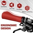 thumbnail image 5 of BUCKLOS Bicycle Handle Bar Grips Lock-on Handlebar Grip Silicone MTB Road Bike for Flat Riser Bar Anti-Slip Grips, 5 of 7