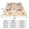 thumbnail image 3 of Honeii Tropical Beach Sea Shell Print Fleece Blanket - Throw Blanket for Bed, Sofa, Couch, Camping, and Travel , Microplush Ultra Soft Warm Blanket-40"x30", 3 of 7