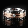 thumbnail image 4 of Jacenvly 2024 New Fashion Titanium Steel Men'S Ring Temperament Diamond Ring Gifts For Mom, 4 of 4