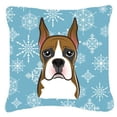 thumbnail image 1 of Carolines Treasures BB1657PW1414 Snowflake Boxer Fabric Decorative Pillow, 1 of 4