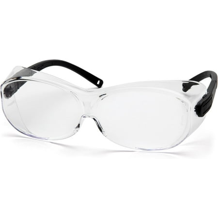 

Pyramex OTS XL Safety Eyewear Black Temples Clear Lens