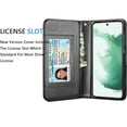thumbnail image 5 of Wallet Case for Galaxy S22 Plus 6.6 inch , for Samsung Galaxy S22 Plus 5G 2022 PU Leather Case, Tekcoo Luxury PU Leather 9 Card Slots Holder Carrying Folio Flip Cover Kickstand & Hand Strap, 5 of 6