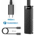 Thunderbolt 3 NVMe PCIe M 2 2 5mm SSD External Enclosure 40Gbps Plug thunderbolt-3-nvme-pcie-m-2-2-5mm-ssd-external-enclosure-40gbps-plug