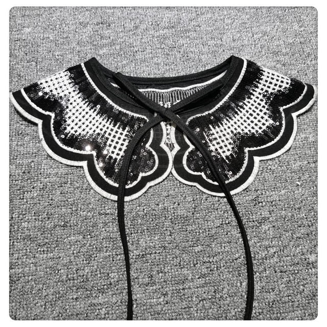 Vestido de suéter versátil Collar de muñeca falso Collar decorativo (Negro 66123) Ehuebsd Para estrenar