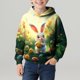 thumbnail image 4 of Sudadera con capucha para niño, para niño, con estampado de Feliz Día de Pascua, color, manga larga, informal, deportiva, con capucha, sudadera con capucha de manga larga, top con inserciones en los h, 4 of 5