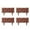 Brown, variant on RKZDSR Decorative Plastic Garden Fence - Edging for Grass, Flowerbeds, and Plant Borders - Weatherproof Picket Fence Panels for Scenic Roads