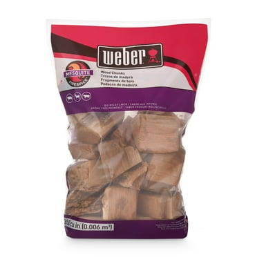 Weber Mesquite Wood Chunks, 350 Cu. In. bag