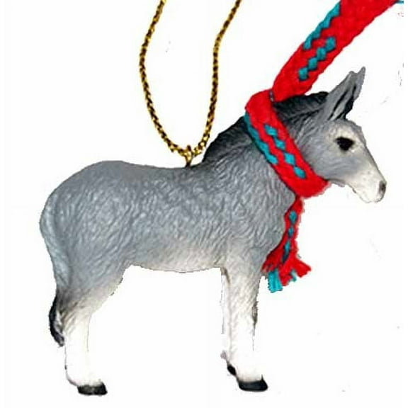 Donkey Tiny Miniature One Christmas Ornament - DELIGHTFUL!