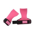 thumbnail image 4 of koolsoo Weight Lifting Wrist Straps Pull Ups Hand Grips for Sports Strength Training Pink, 4 of 9