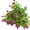 Purplish Red, variant on 4 Bundles Artificial Flowers Plants Outdoor UV Resistant Fake Flowers Spring Summer Decoration Plastic Grass Plants Faux Shrubs Greenery for Porch Planters Window Box Home Garden