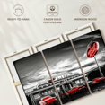 thumbnail image 6 of Elephant Stock American Diner Pop Wall Art - Horizontal Multi Panel Canvas - Living Room Wall Decor - Transportation Multi Panel - Gray And Black Decor - 65" x 42", 6 of 8