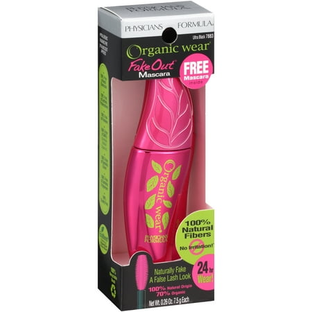 Physicians Formula Organic Wear Fake Out Mascara, 7883C Ultra Black, 0.26 oz