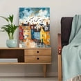 thumbnail image 5 of Coastal Houses Canvas Wall Art，Suitable for Living Room，Bedroom，Bathroom，Kitchen，Office Decoration., 5 of 8
