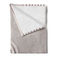thumbnail image 2 of Rock Soft Flannel Fleece Throw Blanket, Concentration in Harmony Pure Theme, Cozy Plush for Indoor and Outdoor Use, 50" x 70", Taupe Pearl, by Ambesonne, 2 of 5