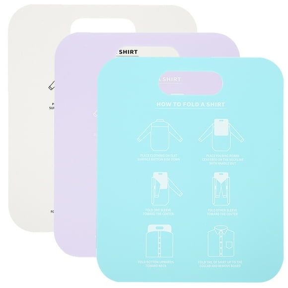 Milisten 3pcs Shirt Folder Clothes Folding Board T Shirt Folder Board Clothing Folding Tool