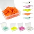 thumbnail image 6 of SIEYIO 50PCS Fishing Soft Baits Artificial Shrimp Lures Swimbait Topwater Floating Lures Baits for Freshwater Saltwater, 6 of 13