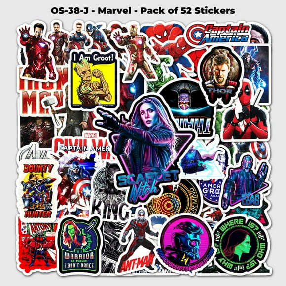 Waterproof Cartoon Decal Stickers for Water Bottles, Laptop, Car