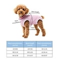 thumbnail image 3 of KMWGRE Dog Recovery Suit Post Pet Bodysuit with Pee Hole for Small Medium Dogs Cats Spay Neuter Alternative to E Collar Pink XL, 3 of 5